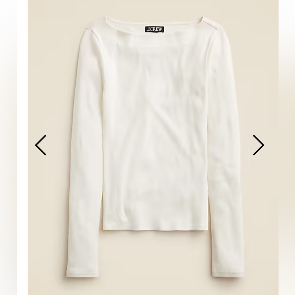 NWT J crew boatneck long sleeve tee